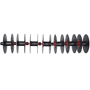Abwickel-/Lagersystem, mit 7 Kabelspulen, Ring-Außen-Ø min. 310 mm.