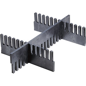Stecksystem-Unterteiler, VE 10 Stk, LxH 950 x 55 mm.