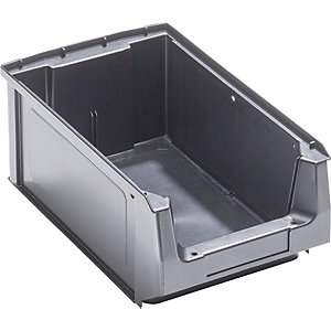 ESD-Sichtlagerkasten, aus Polypropylen, LxBxH 350 x 210 x 140 mm, VE 14 Stk.