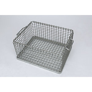 Stapelkorb für Schweres, enge Maschenweite, Außenmaße LxBxH 515 x 405 x 300 mm.