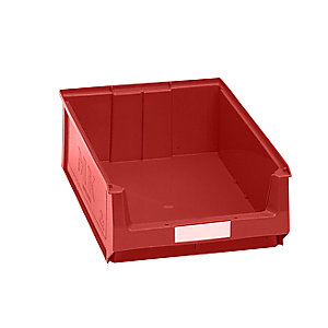 Sichtlagerkasten aus Polyethylen, LxBxH 500 x 310 x 140 mm, rot, VE 14 Stk.