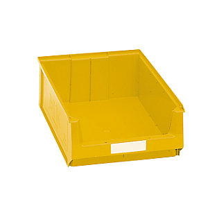 Sichtlagerkasten aus Polyethylen, LxBxH 500 x 310 x 140 mm, gelb, VE 14 Stk.