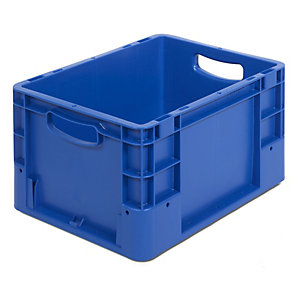 Industriebehälter, Volumen 20 l, LxBxH 400 x 300 x 220 mm, VE 5 Stk, blau.