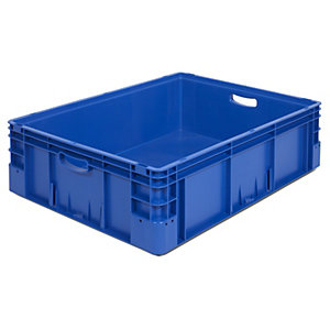 Industriebehälter, Volumen 90 l, LxBxH 800 x 600 x 220 mm, blau.