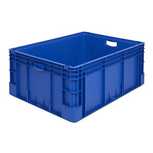 Industriebehälter, Volumen 132 l, LxBxH 800 x 600 x 320 mm, blau.