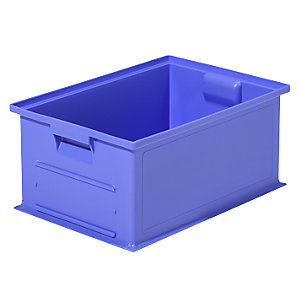 Stapeltransportkasten, LxBxH 465 x 314 x 198 mm, Farbe Blau, VE 10 Stk.