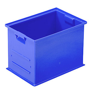 Stapeltransportkasten, LxBxH 465 x 314 x 300 mm, Farbe Blau, VE 6 Stk.