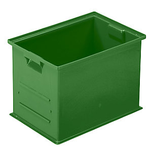 Stapeltransportkasten, LxBxH 465 x 314 x 300 mm, Farbe Grün, VE 6 Stk.