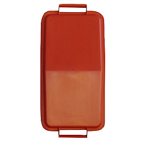 Steckdeckel, mit 2 Handgriffen, für Inhalt 60 l, lose aufliegend, rot.