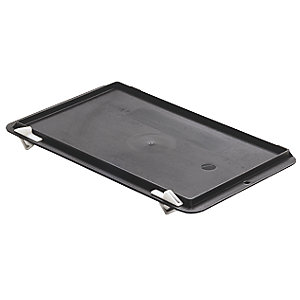 Verschluss-Deckel, für LxB 300 x 200 mm, schwarz, VE 5 Stk.