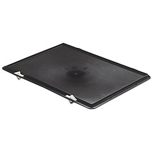 Verschluss-Deckel, für LxB 400 x 300 mm, schwarz, VE 5 Stk.