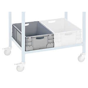 Industriebehälter aus Polypropylen, Stapellast 400 kg, LxBxH 600 x 400 x 220 mm, VE 4 Stk.