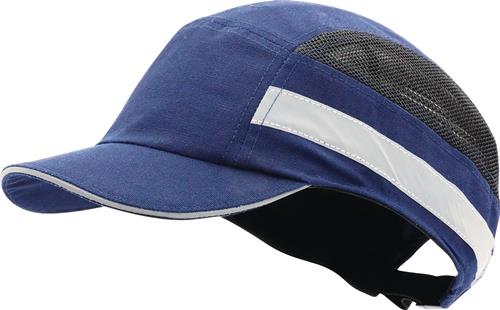 PRO FIT Anstoßkappe PLUS Base-Cap 52-65cm blau Schirmlänge 5cm EN 812:2012 PRO FIT
